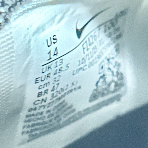 Nike Vapor Edge Pro 360 2 Carbon FF “White Black” Men’s Size 14 Football Cleats - Picture 8 of 8